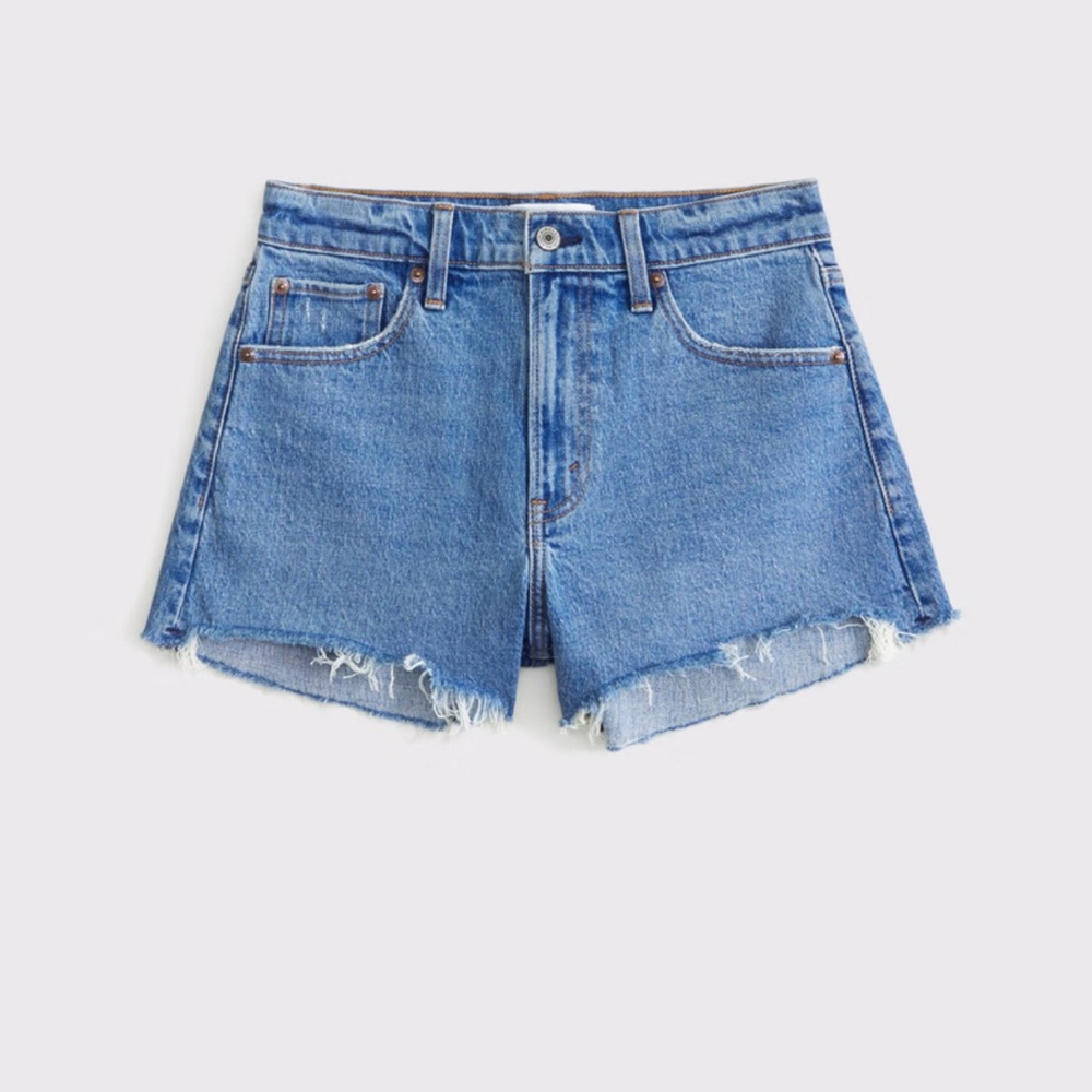Abercrombie & Fitch high rise 90s cutoff shorts